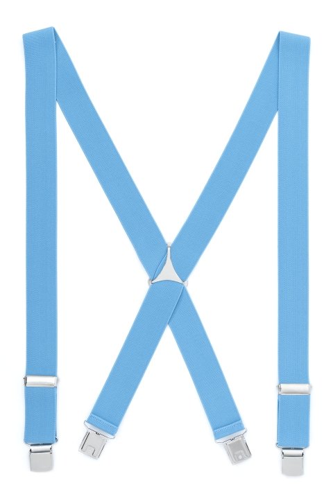 Tirante de Hombre tipo cruceta Liso Azul C-14