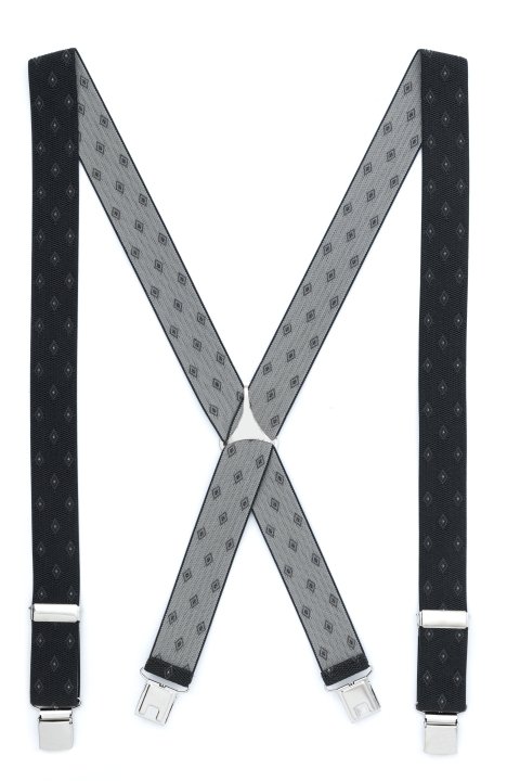 Tirante de Hombre tipo cruceta Estampado Gris C-77