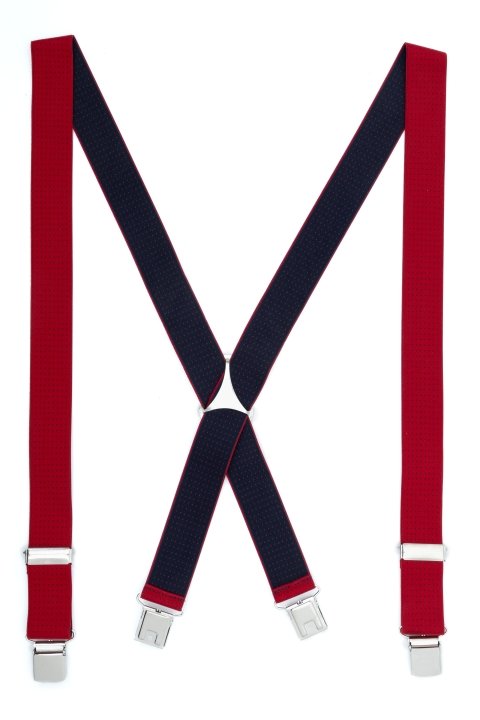 Tirante de Hombre tipo cruceta Estampado Rojo C-93