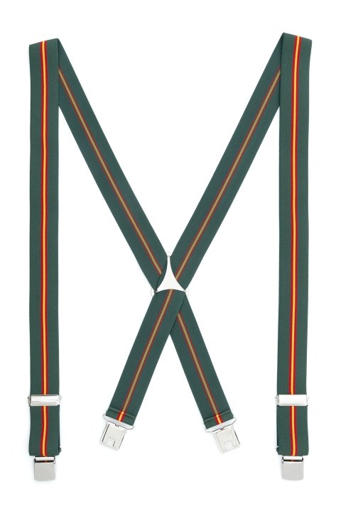 Tirante de Hombre tipo cruceta Estampado Verde Bandera C-135