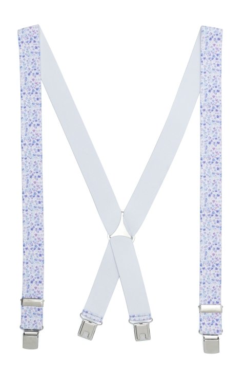 Tirante de Hombre tipo cruceta Estampado Blanco C-137