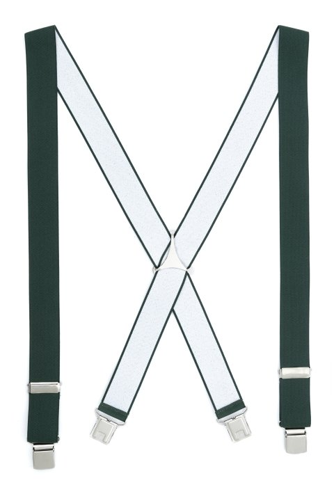 Tirante de Hombre tipo cruceta Liso Verde C-03